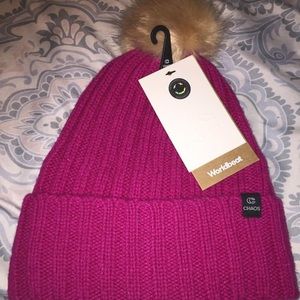 pink chaos beanie